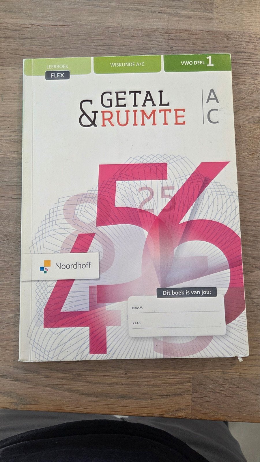 Getal & Ruimte Wiskunde A/C VWO deel 1 (2020), VWO, J.H. Dijkhuis, G. de Jong, H.J. Hiemink e.a., Wiskunde A, Ophalen of Verzenden