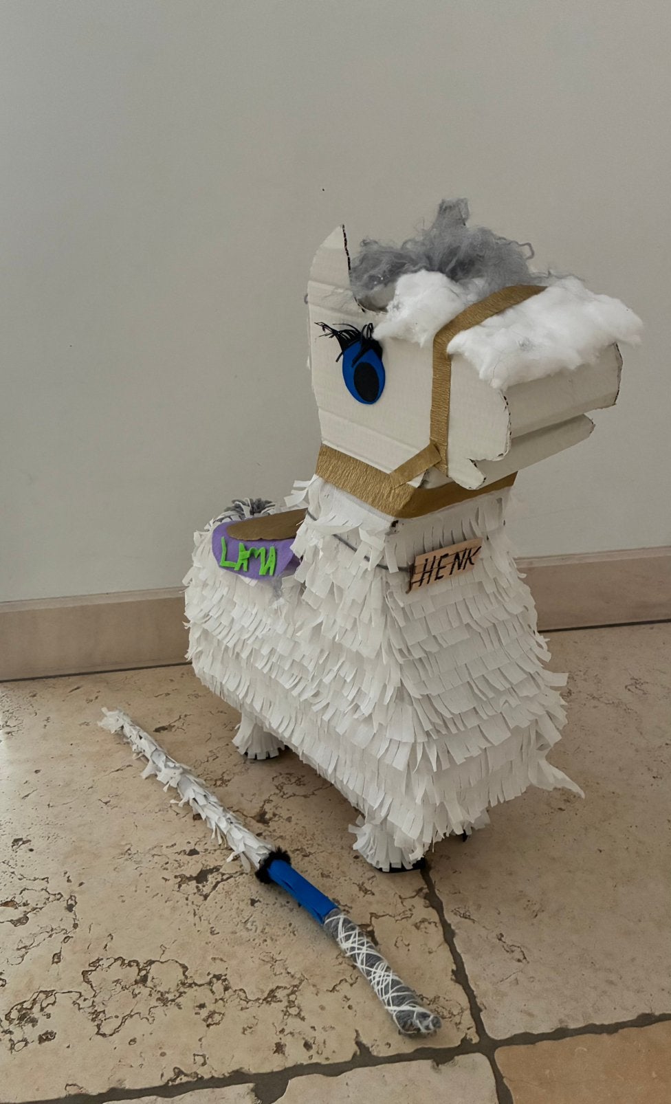 Sinterklaassurprise Pinata Lama met stok, Ophalen, Nieuw