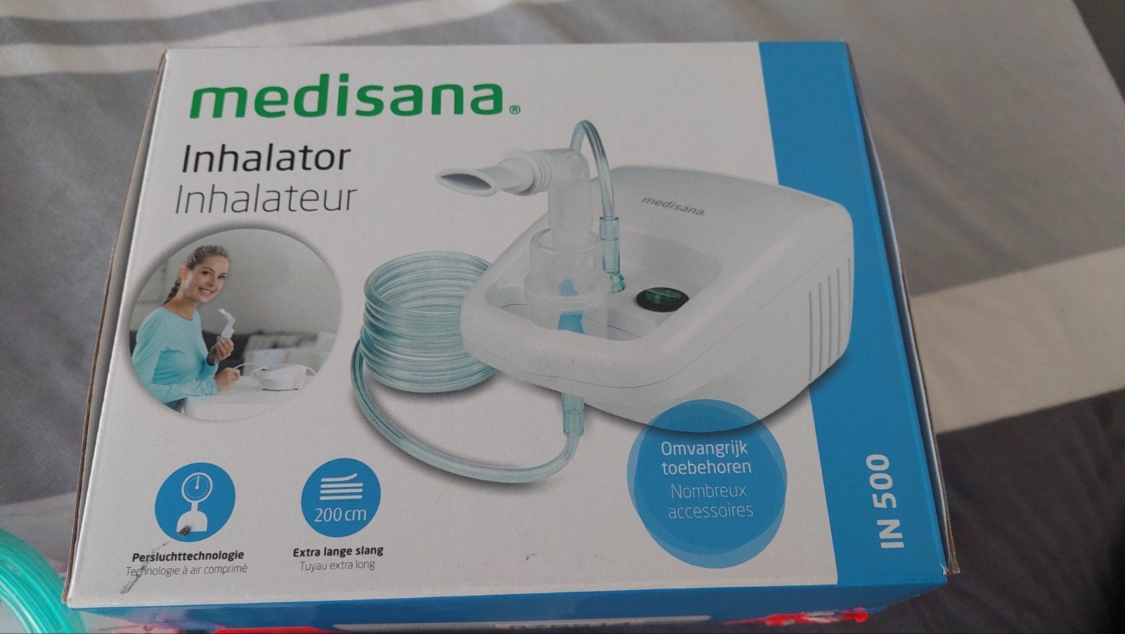 Medisana Inhalator IN 500 - Nieuwstaat, Ophalen of Verzenden, Zo goed als nieuw, Overige typen