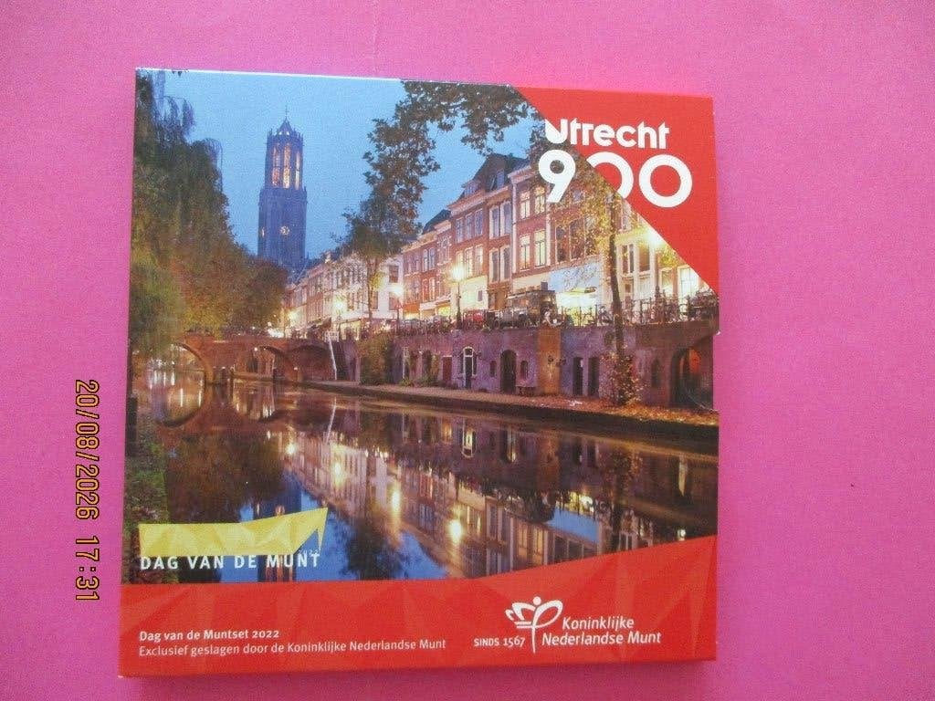 Dag van de Munt 2022 Utrecht 900 Jaar Muntset, Postzegels en Munten, Munten | Nederland, Ophalen of Verzenden, Koningin Beatrix