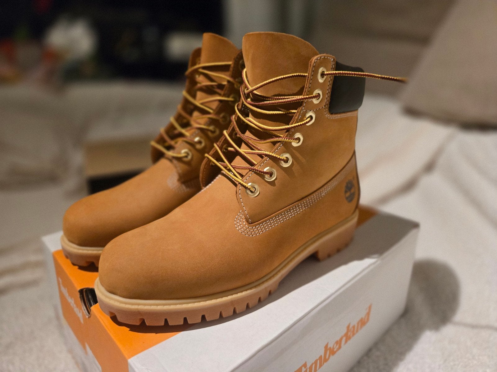 Timberland Premium 6-Inch Boots Wheat - Maat 43 (ZGAN), Bruin, Timberland, Boots, Ophalen of Verzenden