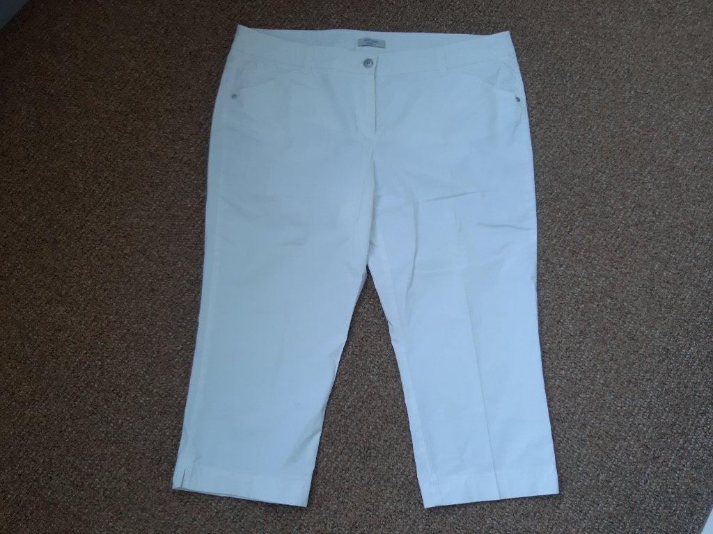 witte kuitbroek Gerry Weber maat 48, Ophalen, Wit, Maat 46/48 (XL) of groter, Zo goed als nieuw