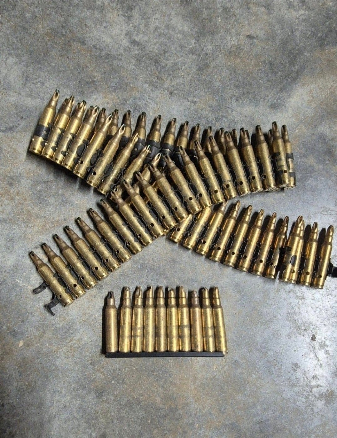 5.56x45mm NATO Oefenpatronen (Blanc), Verzamelen, Ophalen of Verzenden, Overige soorten, Nederland, Hulzen of Bodemvondsten