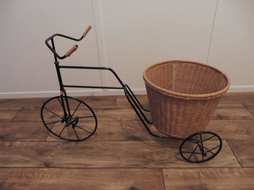 Plantenstandaard fiets, Ophalen, Zo goed als nieuw, Zwart, Metaal