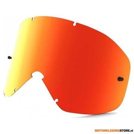 Oakley Losse lens O Frame 2.0 MX - Fire Iridium, Rood-Goud, Motoren, Kleding | Motorkleding, Ophalen of Verzenden, Nieuw met kaartje