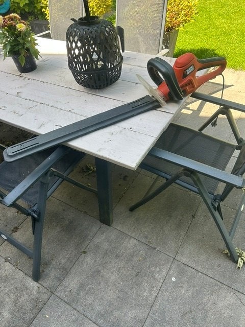 Electrische heggenschaar, Tuin en Terras, Heggenscharen, Ophalen, Gebruikt, Elektrisch, Black & Decker