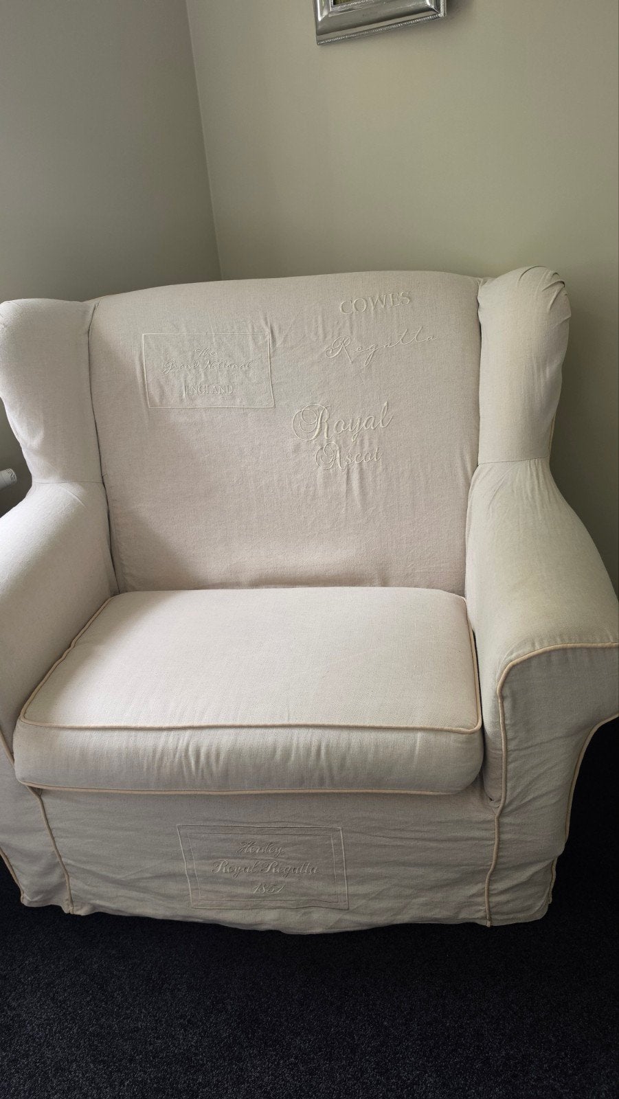 Riviera Maison Classic Loveseat - Kleur Flax, Ophalen, Gebruikt, Overige kleuren, Landelijk, Riviera Maison