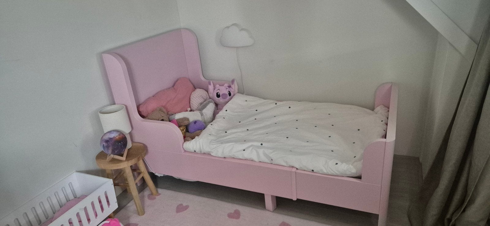 ikea meegroeibed Sundvik, Ophalen, 70 tot 85 cm, Zo goed als nieuw, Lattenbodem