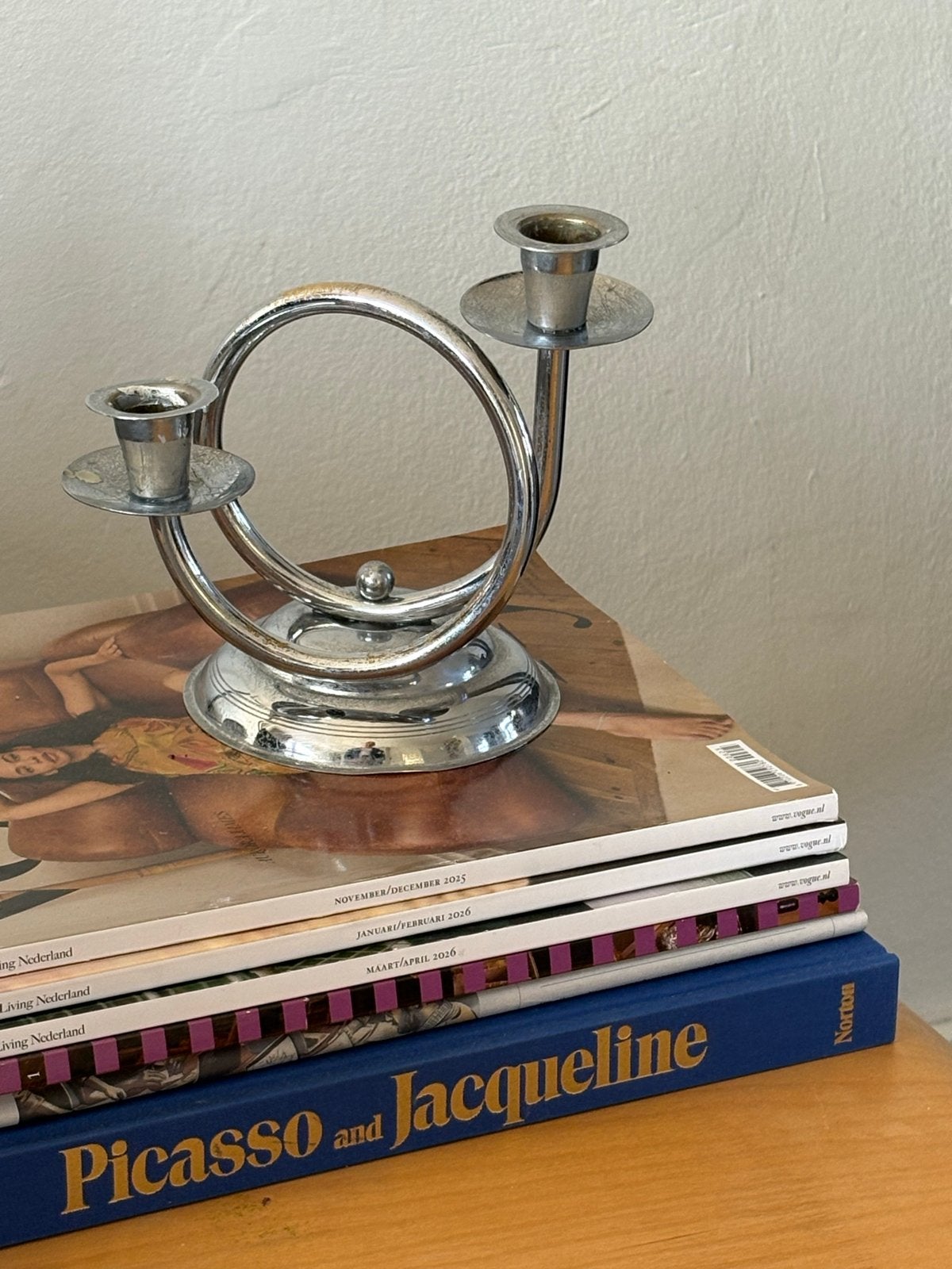 Art Deco Kandelaar, Antiek en Kunst, Ophalen of Verzenden, Overige materialen