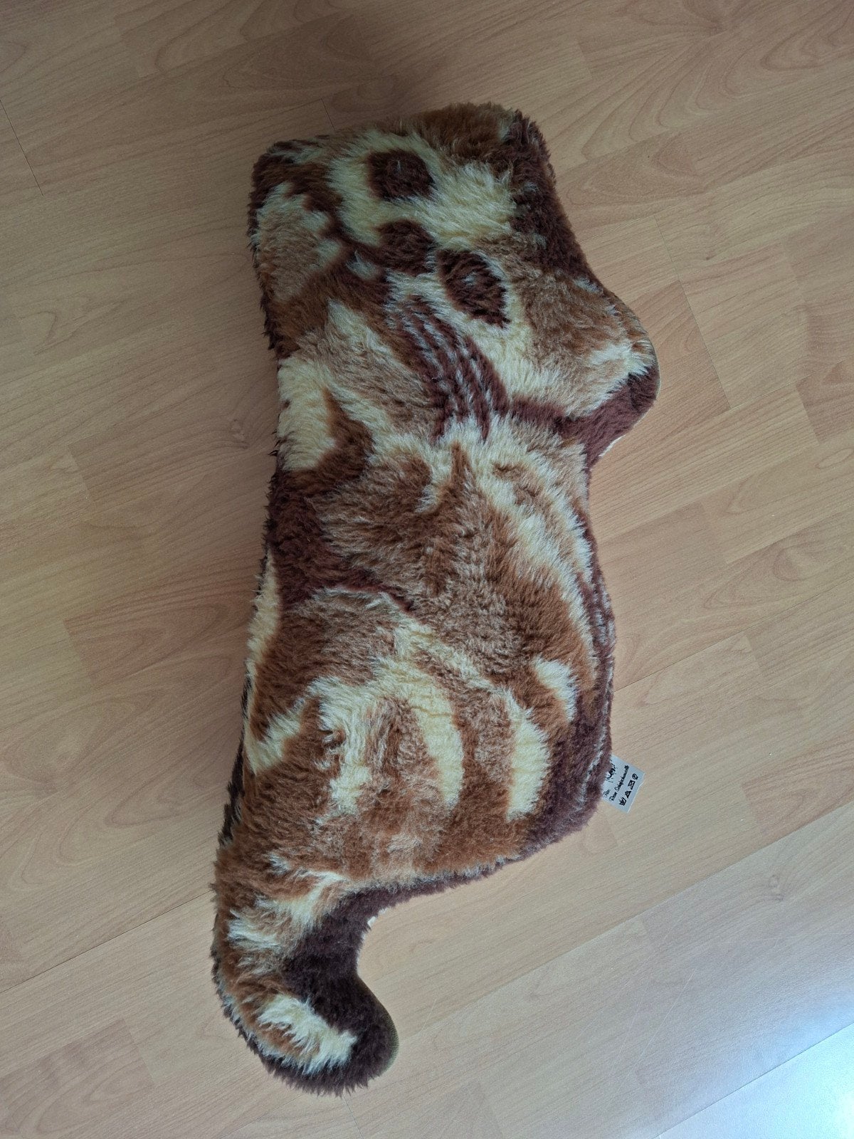 vintage kussen kat 100% schapenwol, Ophalen, Gebruikt