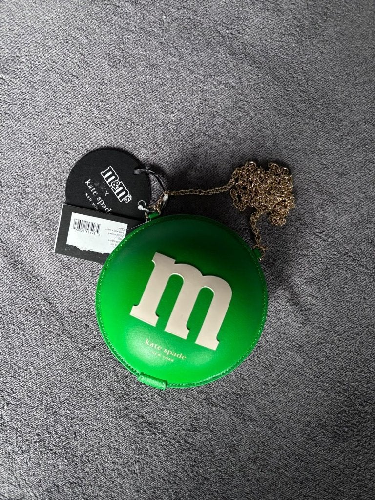 Kate Spade x M&M - Coinbag, Sieraden, Tassen en Uiterlijk, Tassen | Damestassen, Ophalen of Verzenden, Nieuw, Groen, Avondtasje