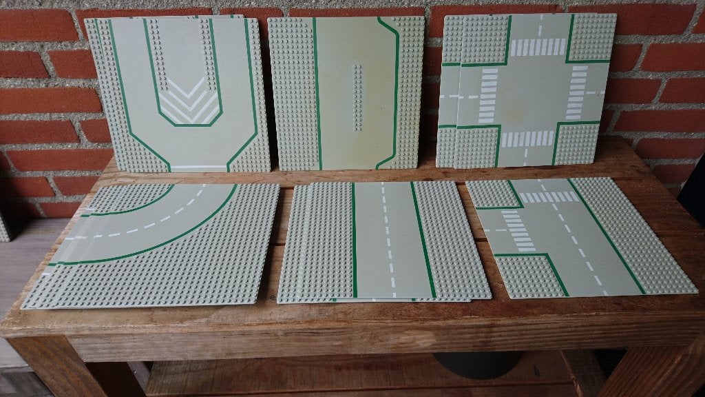 lego wegen/wegplaten grondplaten grijze&groene platen divers, Kinderen en Baby's, Speelgoed | Duplo en Lego, Gebruikt, Overige thema's