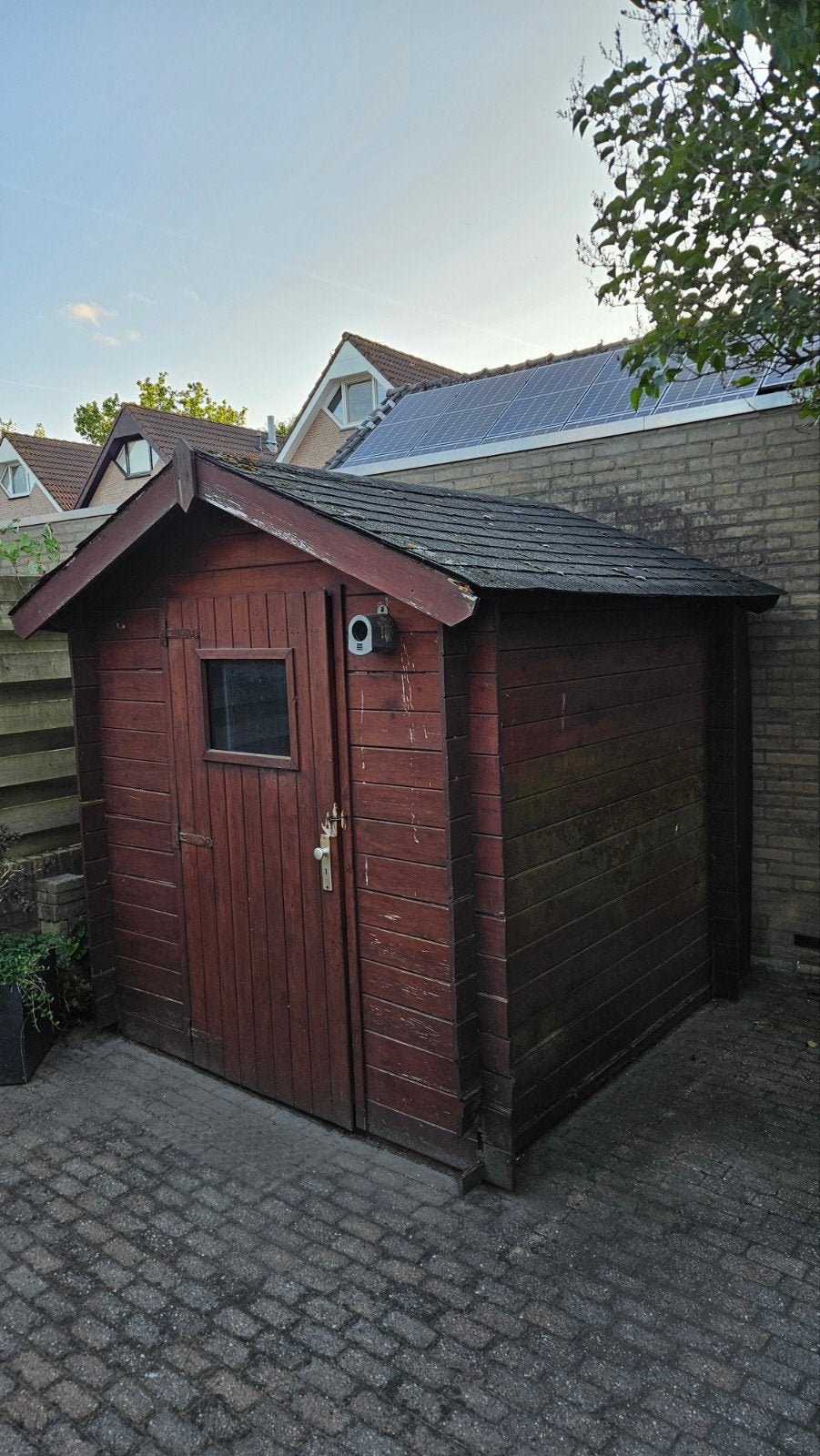 Houten Tuinhuisje/Schuur, Gebruikt, Schuur, Minder dan 200 cm, 1 raam