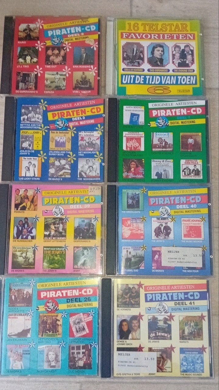 Piraten cds, Ophalen of Verzenden, Zo goed als nieuw, Levenslied of Smartlap