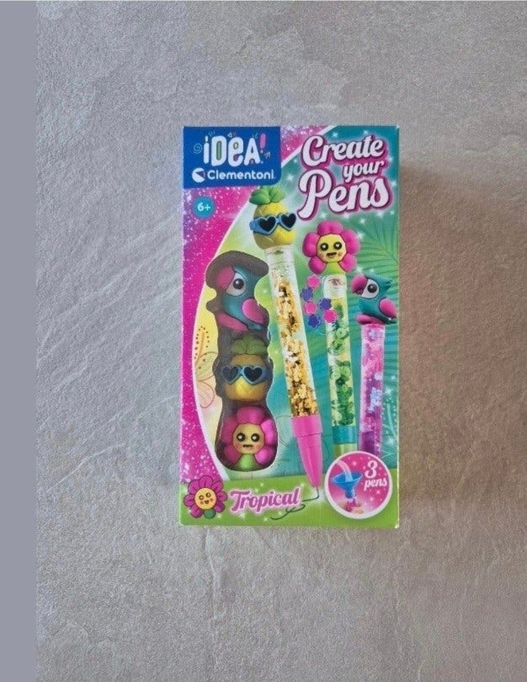 Clementoni Create Your Pens Tropical Knutselset pennen maken, Ophalen of Verzenden, Nieuw, Knutselen