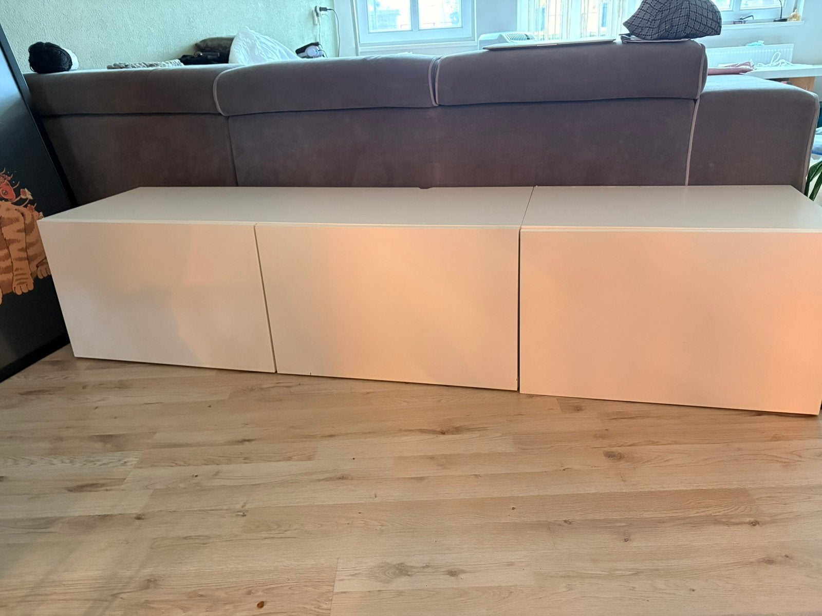 Besta TV meubel Hangend, Ophalen, Gebruikt, 150 tot 200 cm, Minder dan 100 cm