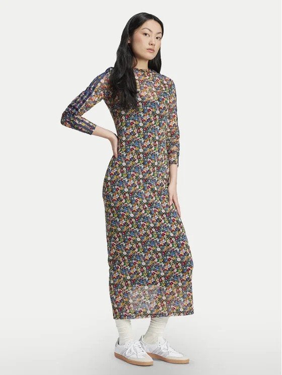 Adidas floral maxi dress nieuw three stripes, Kleding | Dames, Jurken, Nieuw, Maat 34 (XS) of kleiner, Overige kleuren, Onder de knie