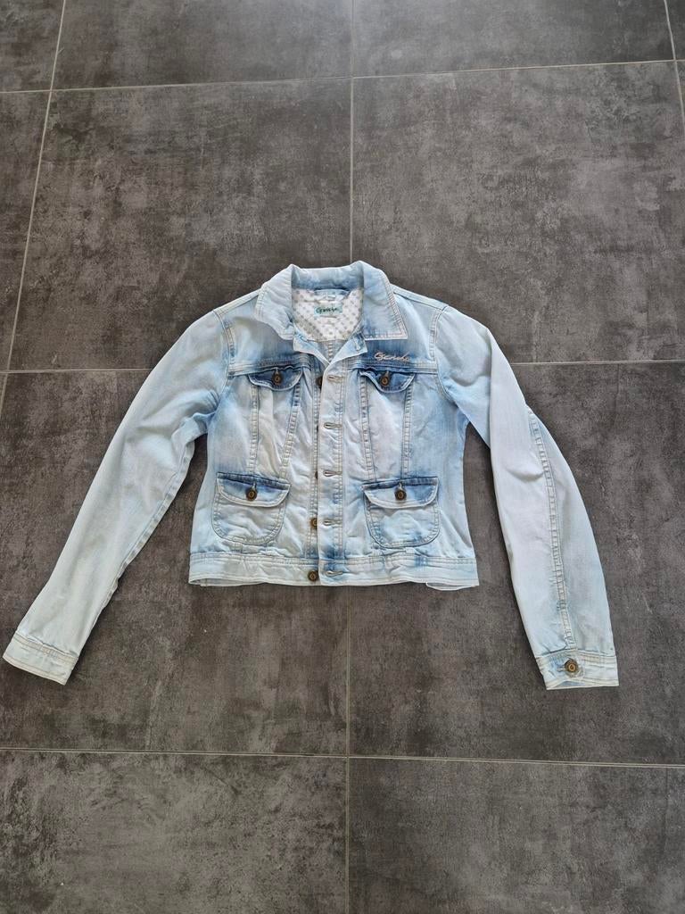 Geisha spijkerjasje maat S, Geisha, Blauw, Ophalen of Verzenden, Zo goed als nieuw