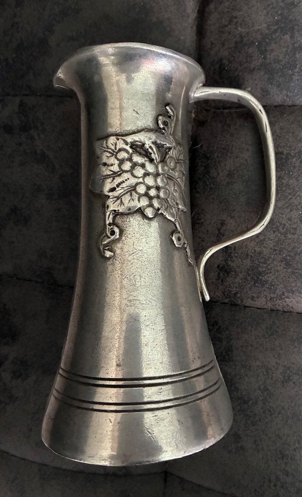 Antiek tin vaasje/karaf, Ophalen of Verzenden