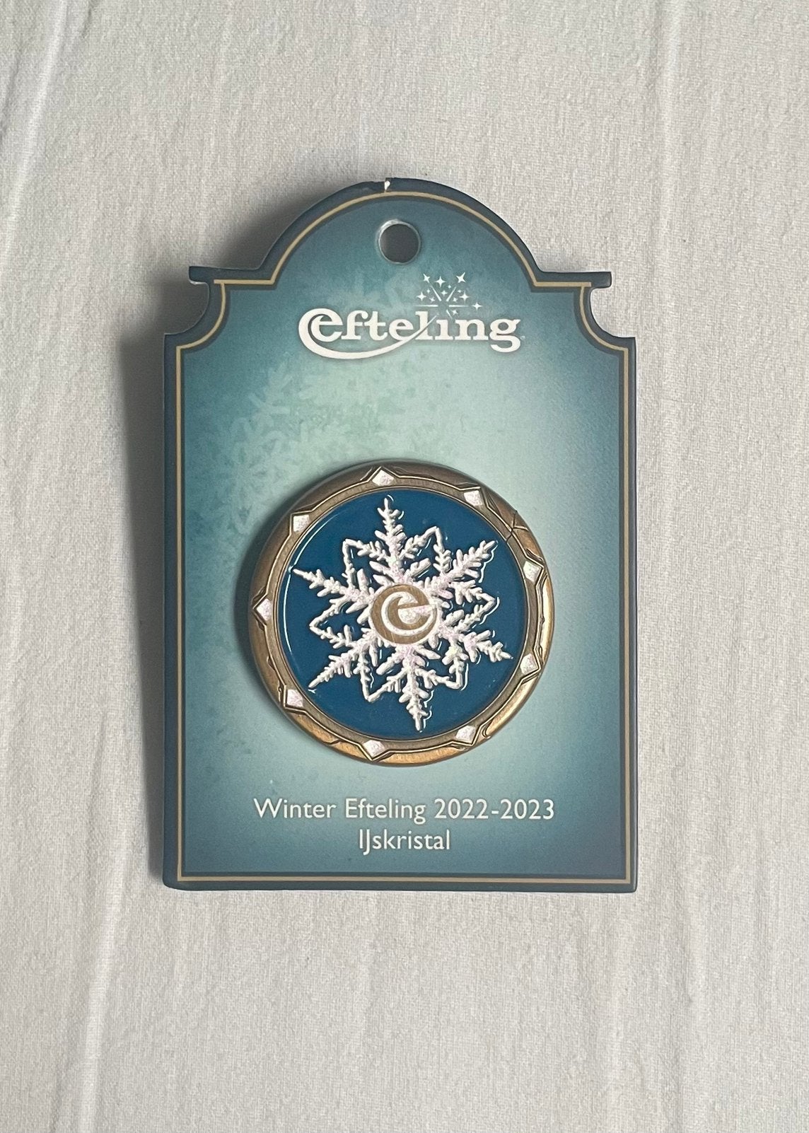 Winter Efteling Ijskristal pin — EPP 447, Ophalen of Verzenden, Zo goed als nieuw, Button of Speldje