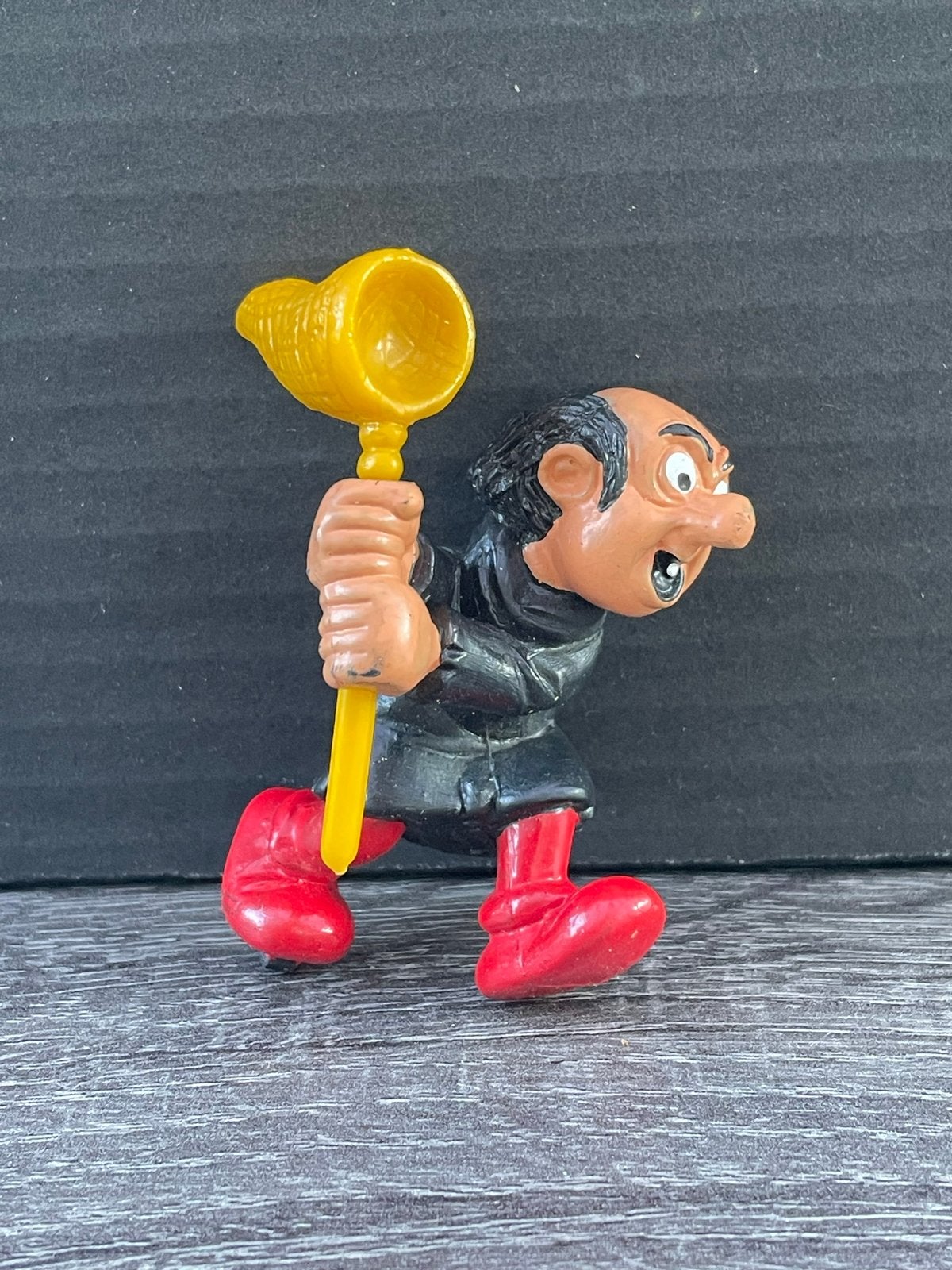 Gargamel Smurfen Figuur met Netje - Vintage Verzamelobject, Kinderen en Baby's, Speelgoed | Actiefiguren, Ophalen of Verzenden