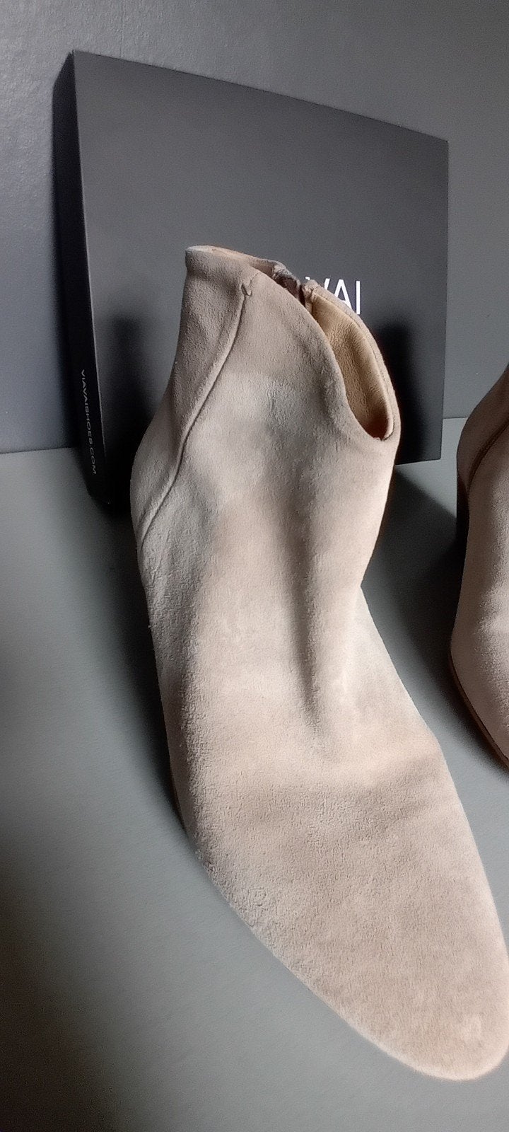 Via Vai enkellaarjes maat 40 , beige, zie foto's, Kleding | Dames, Beige, Lage of Enkellaarzen, Zo goed als nieuw, Ophalen