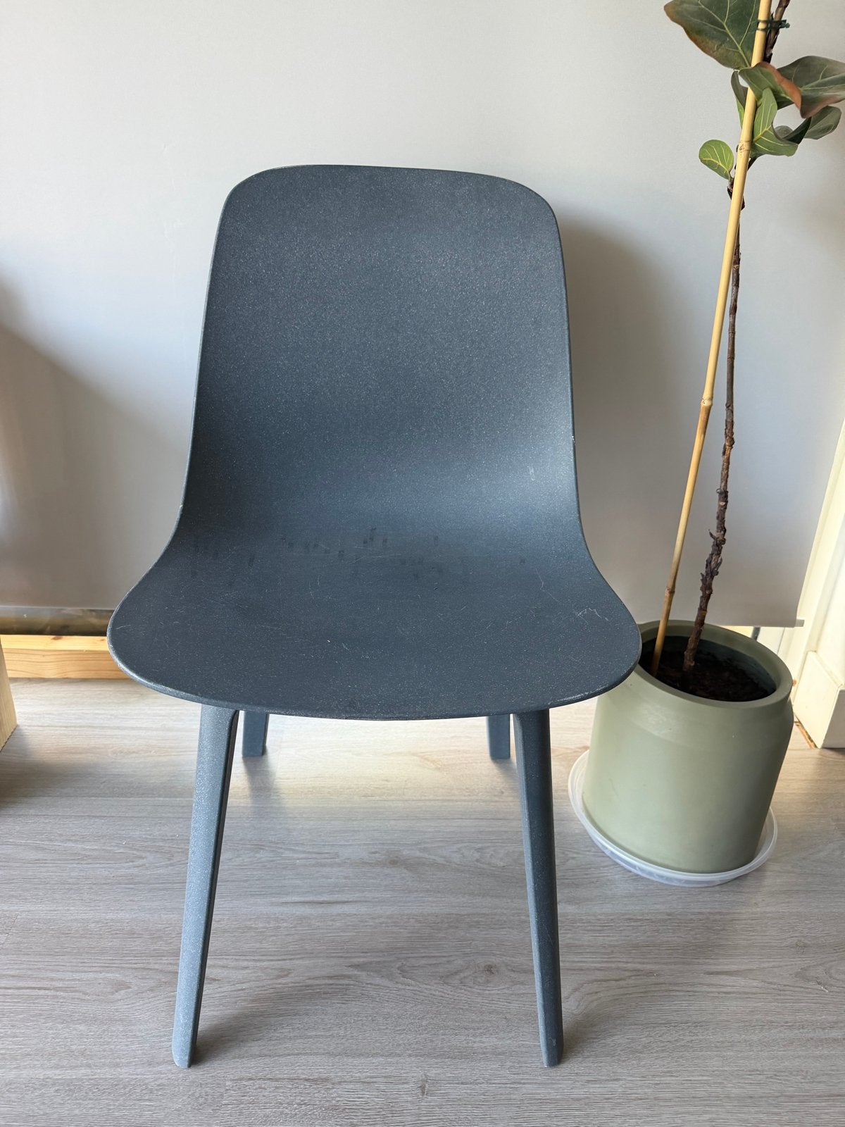 Oger ikea eetkamer stoel, blauw, Ophalen, Kunststof, Gebruikt, Twee