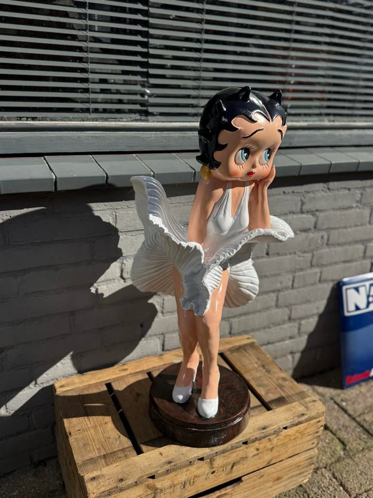 Betty Boop Marilyn Monroe Beeld - Pop Art Decoratie, Antiek en Kunst, Ophalen, Kunststof, 50 - 100 cm, Beeld