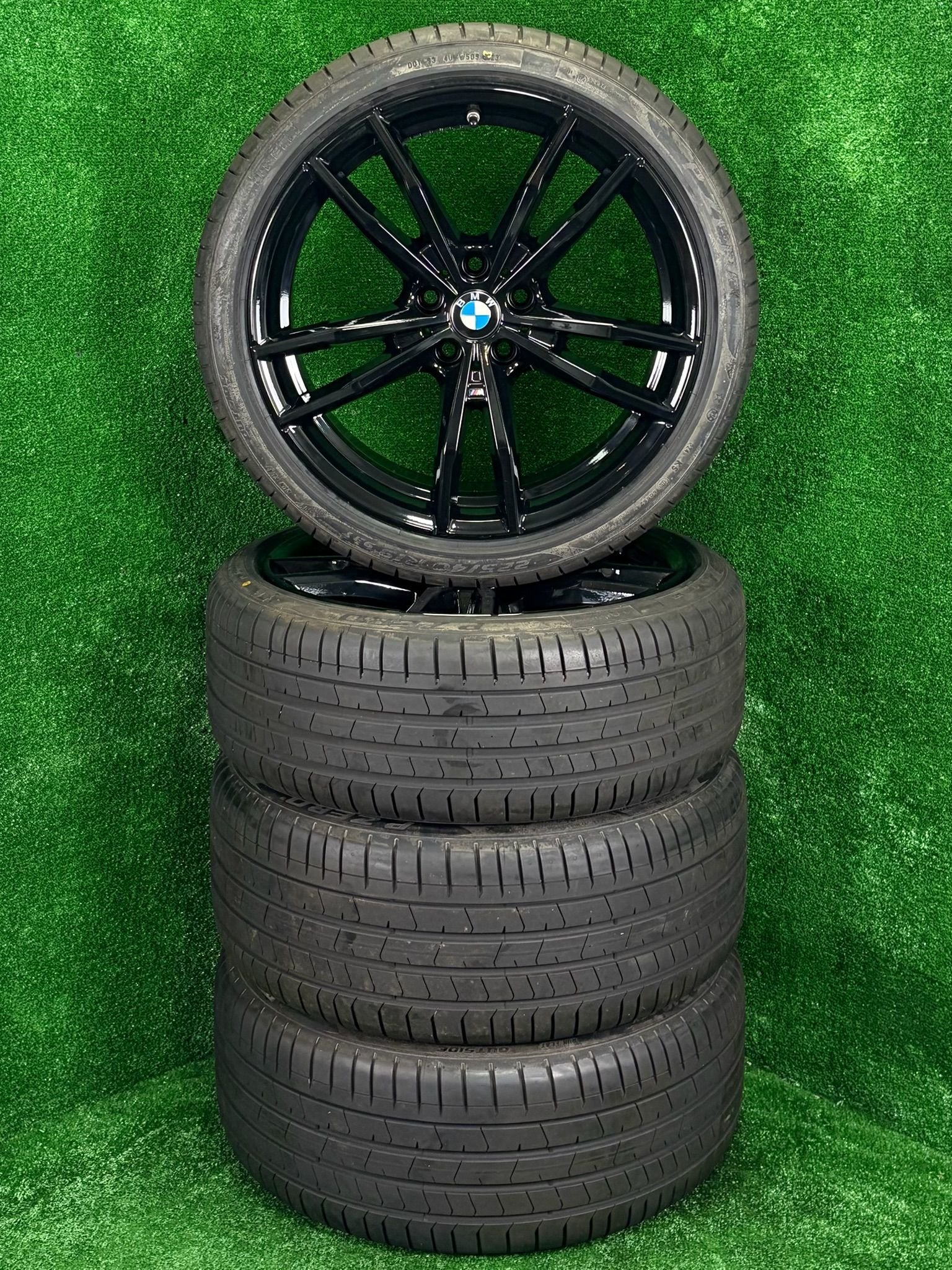 Originele 19 inch BMW 791M velgen banden 3-serie G20 G21 G22, Auto-onderdelen, Banden en Velgen, 19 inch, Gebruikt, 255 mm, -