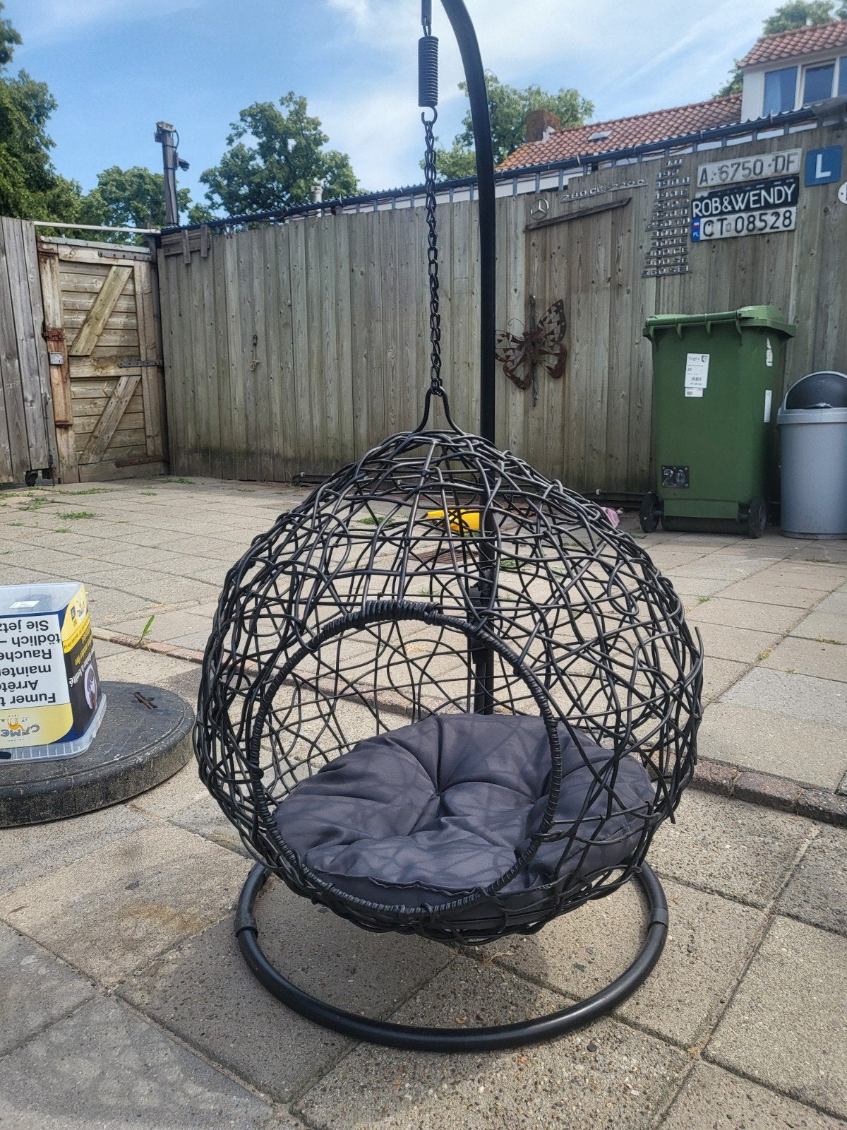 Comfortabele hangmand met standaard en kussen, Dieren en Toebehoren, Ophalen, Gebruikt