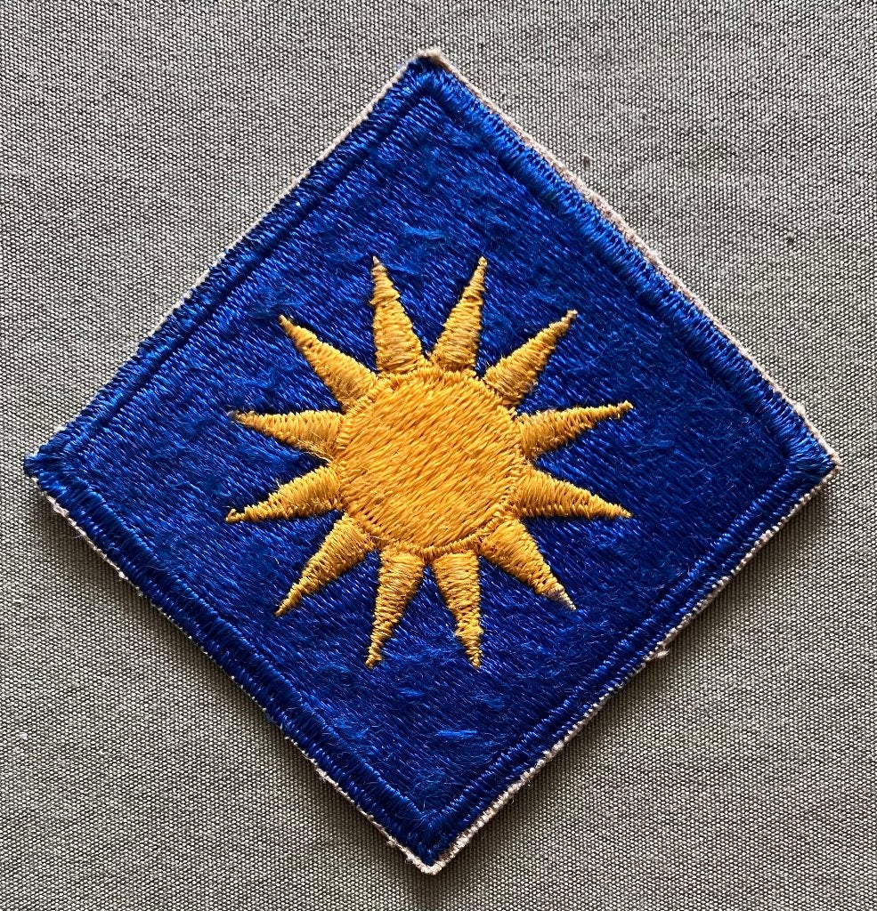US WW2 Shoulder Patch - 40th Infantry Division PTO, Ophalen of Verzenden, Landmacht, Amerika, Embleem of Badge