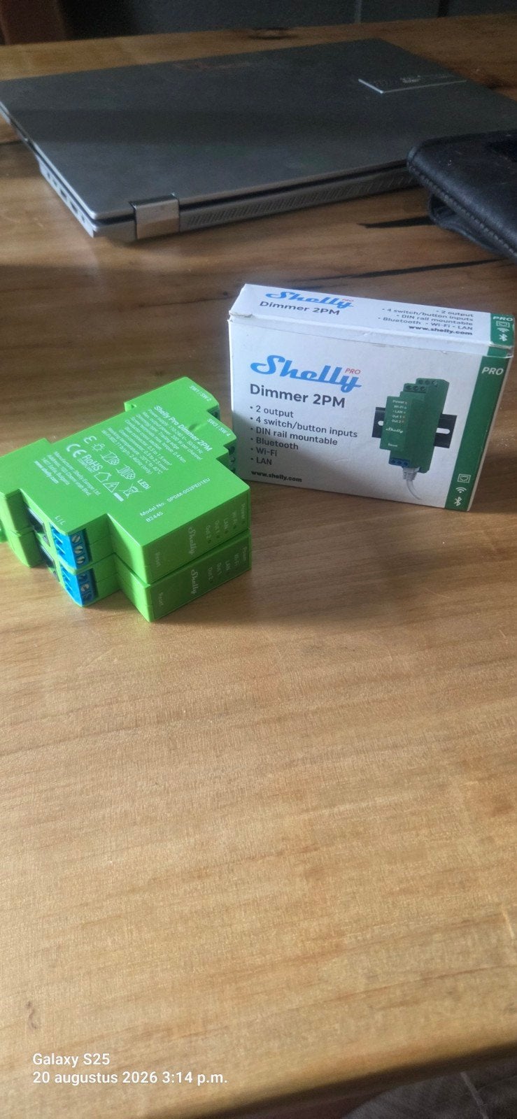 3x Shelly Pro Dimmer 2PM - Slimme DIN-rail dimmer, Ophalen of Verzenden, Nieuw, Overige merken, Dimmer