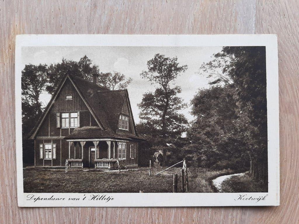 oude kaart Kootwijk, Dependence van 't Hilletje, 1946, Ophalen of Verzenden, 1940 tot 1960, Gelopen, Gelderland