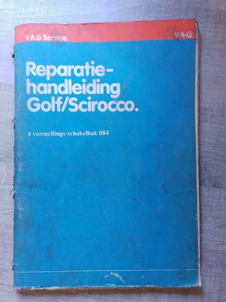 Volkswagen Golf 1 dealer werkplaatsboek versnellingsbak 084, Ophalen of Verzenden, Gelezen, Volkswagen