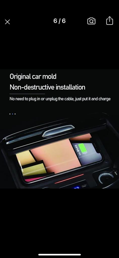 Draadloze oplader voor Mercedes CLA /A/GLC/GLE, Ophalen of Verzenden, Nieuw