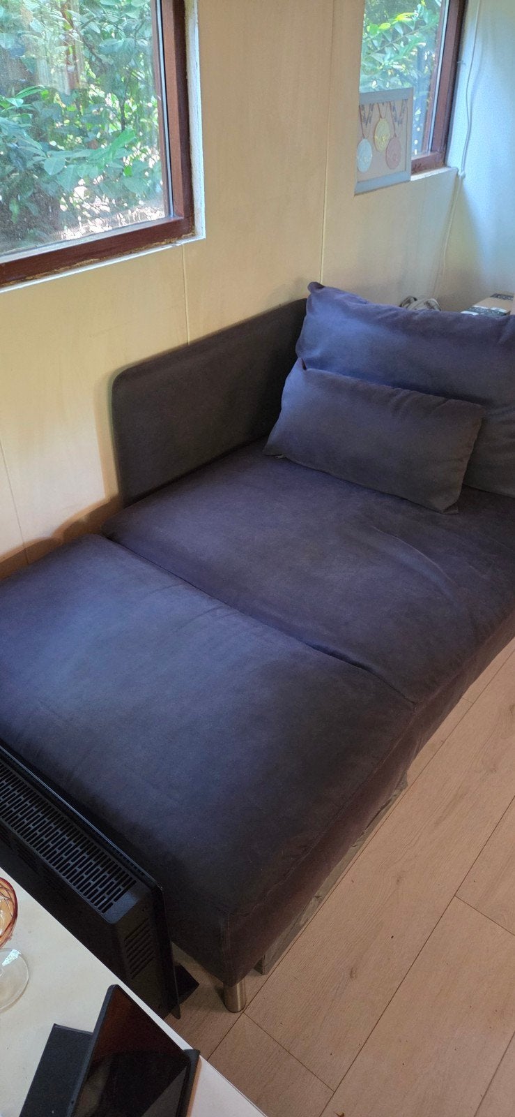 Set hoezen voor chaise longue IKEA Soderhamn - Donkerg, Gebruikt, Modern, Functioneel, 150 tot 200 cm, Tweepersoons
