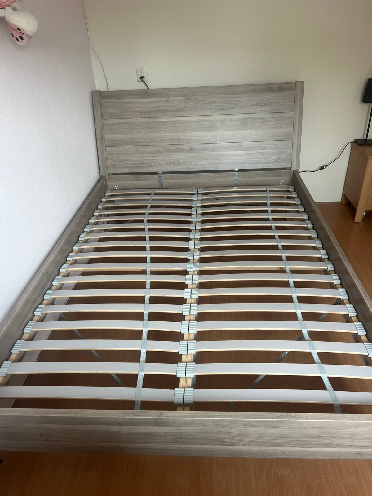 2 persoons bed Ikea, Ophalen, Bruin, Tweepersoons, 140 cm