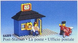 Lego Town Classic Town Post Office 6689 Post-Station, City, Lego, Ophalen of Verzenden, Complete set