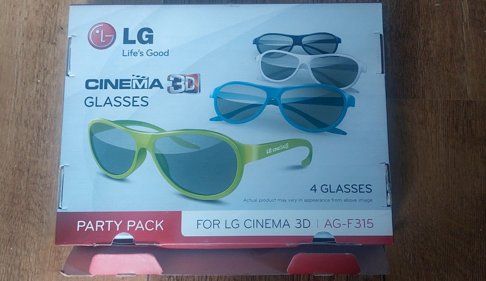 LG AG-F315 Cinema 3D Party Pack – 4 brillen – nieuw in doos, Ophalen of Verzenden, Nieuw