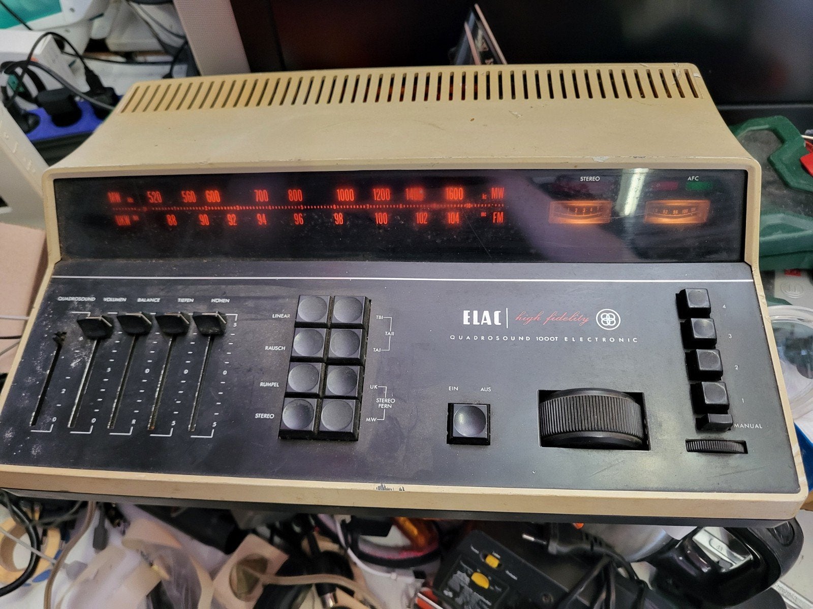 Elac Quadrosound 1000T Receiver - Werking Onbekend, Overige merken, Tuner of Radio, Niet werkend, Losse componenten