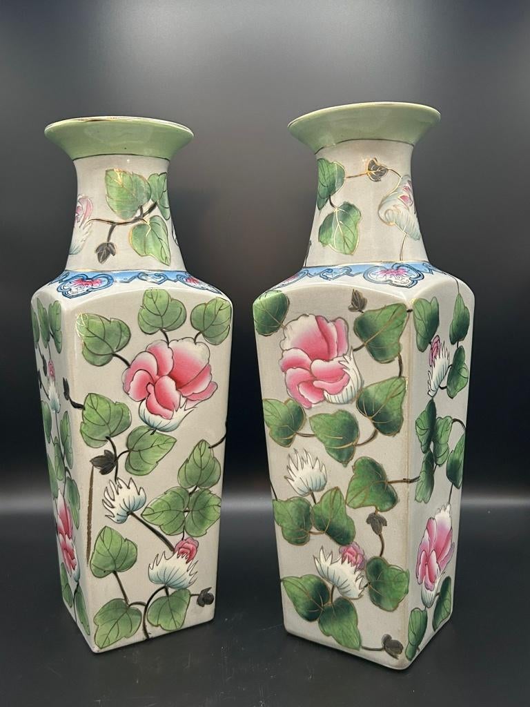 Prachtige set oude vazen, Chinees porselein met goudverf, Antiek en Kunst, Ophalen