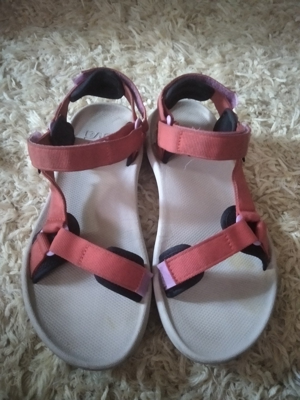Teva sandalen, weinig gedragen, maat 41, UK 8, USA 10, Roze, Teva, Gedragen, Sandalen of Muiltjes