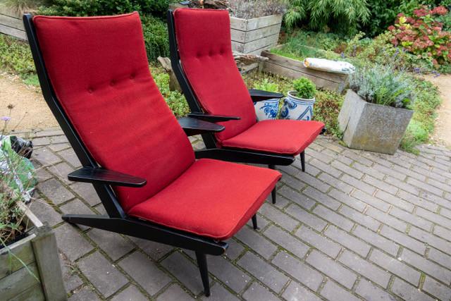 2 fraaie Gelderland Koene Oberman fauteuils, Ophalen, Gebruikt, 75 tot 100 cm, Gelderland