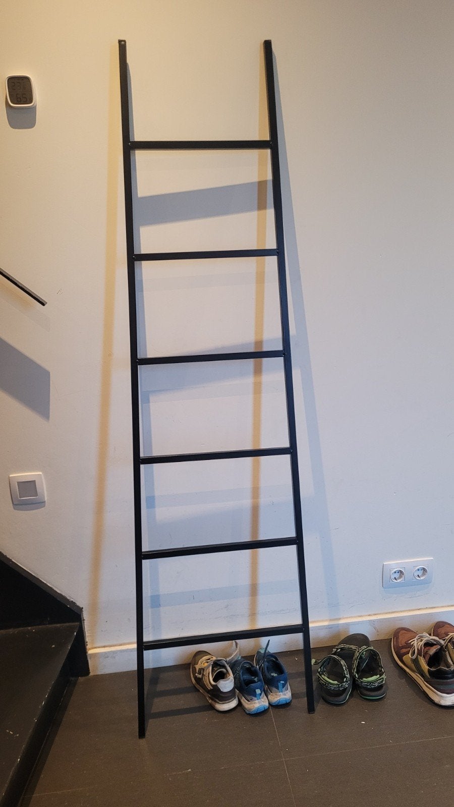 Sier ladder zwart, Ophalen, Zo goed als nieuw, Zwart, Metaal