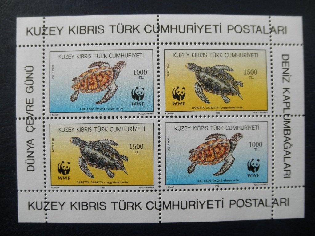 Postzegels Cyprus 1992 schildpadden - cw. 6,00 postfris., Ophalen of Verzenden, Overige landen, Postfris