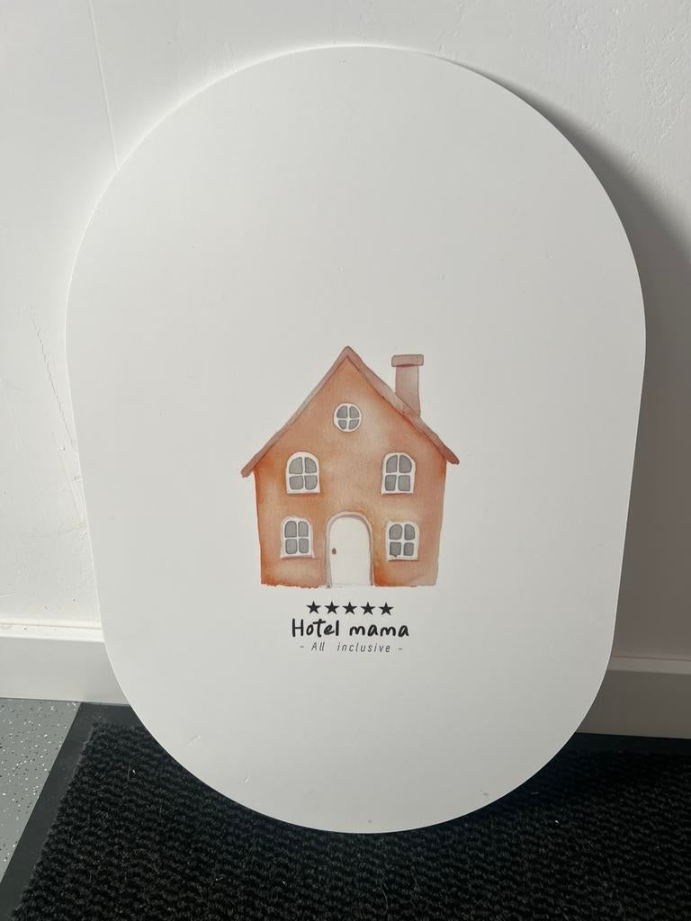 Wanddecoratie hotel mama €5,- afhaal, Huis en Inrichting, Ophalen, Zo goed als nieuw