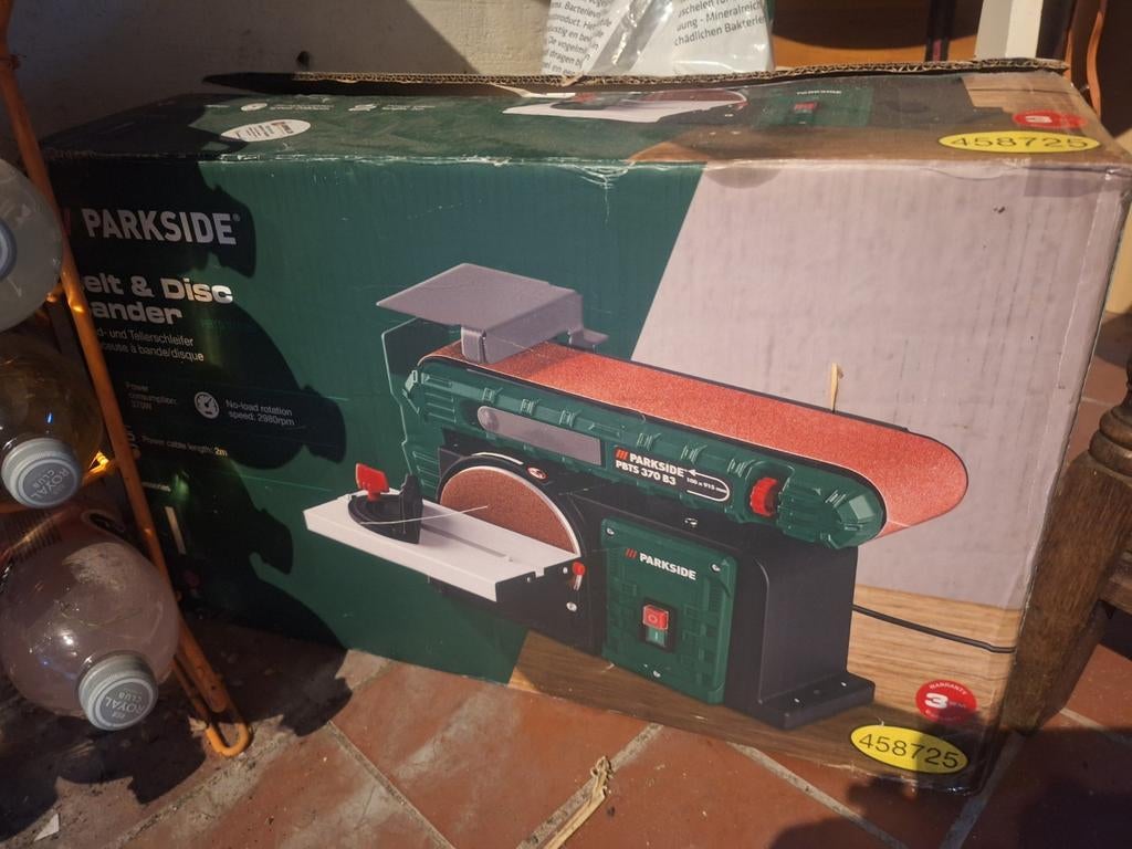 Parkside Bandschuurmachine PBS 370 B3, Doe-het-zelf en Verbouw, Gereedschap | Schuurmachines, Ophalen of Verzenden, Nieuw, Minder dan 600 watt