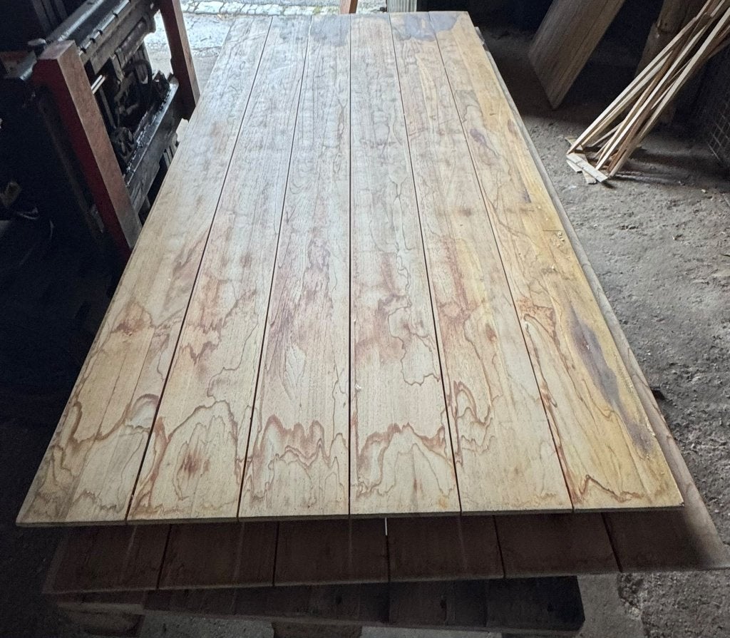 Teak tafelbladen 2.40m x 1m x 3 cm dik, Ophalen, Nieuw, 180 tot 250 cm, Overige typen