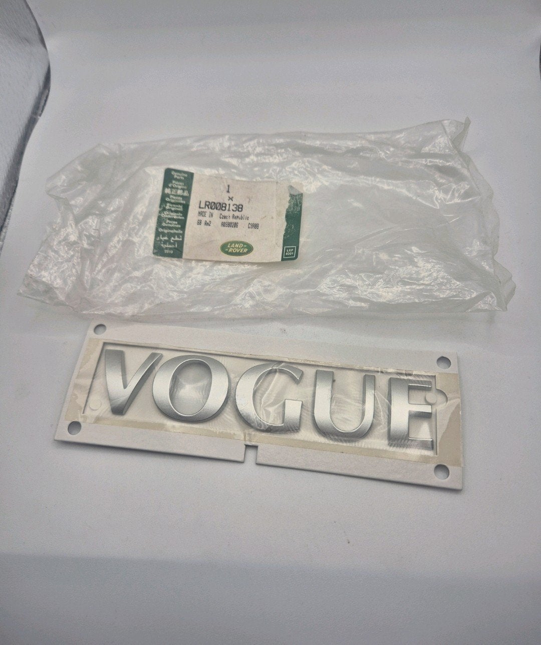 Land Rover name plate "VOGUE", Ophalen of Verzenden, Nieuw, Land Rover