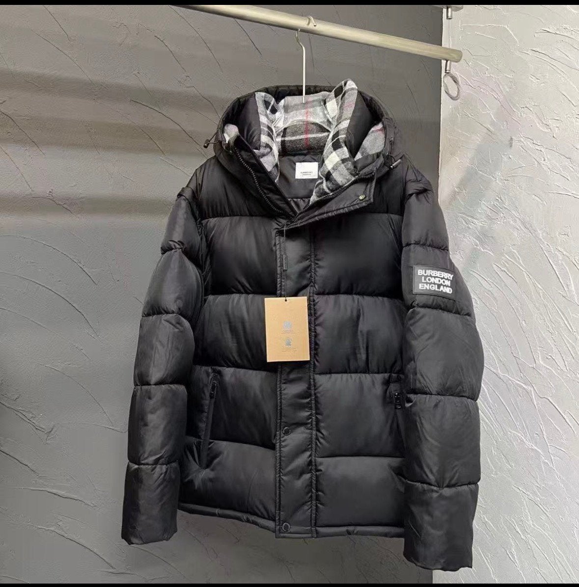 Burberry jas, Ophalen of Verzenden, Zo goed als nieuw, Zwart